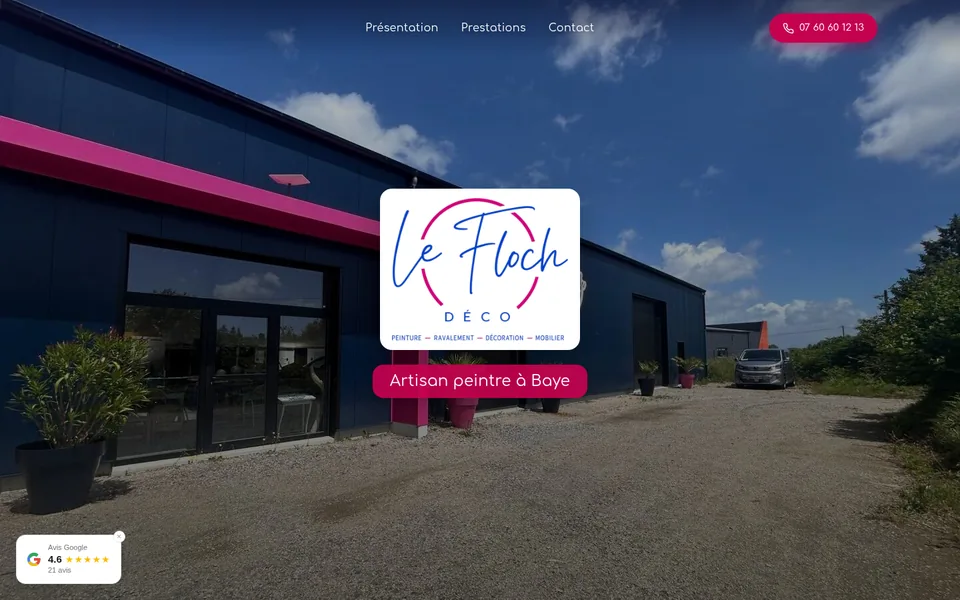 Page d'accueil du site Le Floch Déco